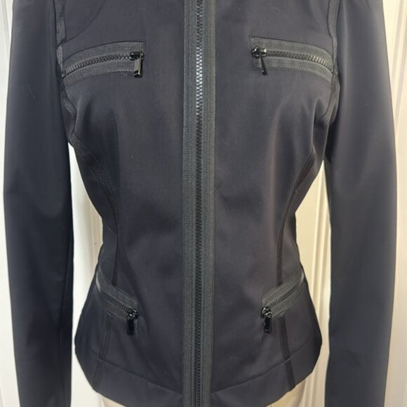 Carlisle Women's Black Moto Tailored Jacket size 4 - Picture 7 of 11